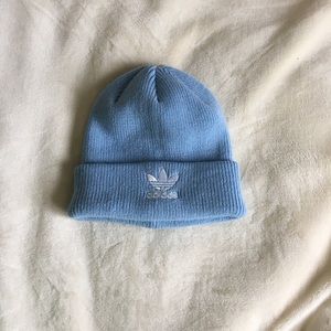 light blue adidas beanie